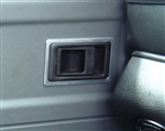 LRC1540 - Fits Defender Aluminium Trim - Door Pull Surround Set in Aluminium For Land Rover Defender - Comes as a Pair