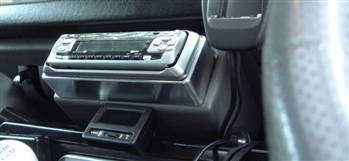 LRC1572 - Fits Defender Aluminium Radio Extension Surround in Silver - Brings Radio Assembly Out From Dash