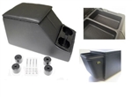 LRC1699.AM - Cubby Box Kit in Black for Land Rover Defender - Includes Rear Pocket and Inner Cubby Box Double Tray