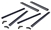 LRC2261 - Fits Defender Front Window Channel Kit - Right and Left Hand - Land Rover Defender 90 and 110 Front Doors