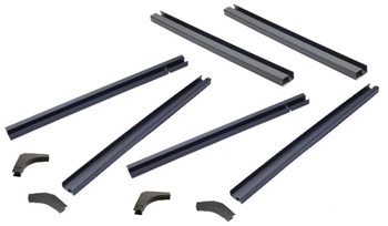 LRC2261 - Fits Defender Front Window Channel Kit - Right and Left Hand - Land Rover Defender 90 and 110 Front Doors