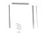 LRC2272 - Fits Defender Rear Side Felt Window Channel Kit with Screws - Right or Left Hand - Land Rover Defender 110 Rear Door - Fits 4mm Glass (From 1986)