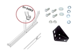LRC2326 - Fits Defender 110 Rear of Sill to Body Support Bracket and Fitting Kit - Left Hand - Fits from 1983-2016