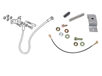 LRC2328 - Fits Defender Drop Down Tailgate Retention Cable, Bracket and Fitting Kit Including Body Stud - Can Be Fitted to Right and Left Hand Side (Complete Kit for One Side)