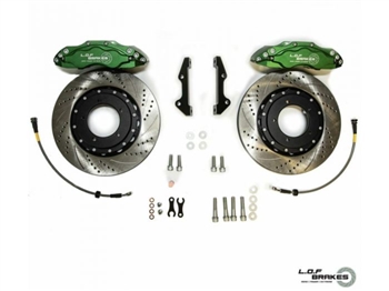LRC2344 - LOF 18" Extremespec Front Vented Brake Kit for Land Rover Defender - 345mm Discs - Uprated for Maximum Stopping Power