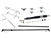 LRC2387 - Fits Defender Track Rod and Steering Bar Assembly with Three Track Rod Ends, Steering Damper and Fittings