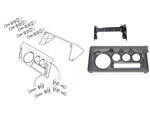 LRC2396 - Fits Defender Instrument Panel and Surround Kit - Fits from 1983-1998 - Left Hand Drive - Includes Fittings