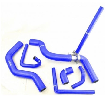 LRC3000 - Silicone Coolant Hose Kit in Blue for Defender 200TDI - Six Piece Hose Kit