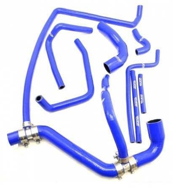 LRC303 - Silicone Coolant Hoses in Blue for Defender 300TDI - Full Coolant, Heater Matrix and Header Tank Hoses