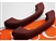 LRC34028 - Fits Defender Leather Interior Door Grab Handle Kit - Burgundy Leather With Black Stitch By Lucari
