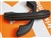 LRC34113 - Fits Defender Leather Interior Door Grab Handle Kit - Black Leather With Orange Stitch By Lucari