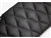 LRC34125 - Fits Defender Sun Visor Kit - Black Diamond Quilted Leather with White Stitch By Lucari - Comes as a Pair