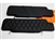 LRC34152 - Fits Defender Sun Visor Kit - Black Honeycomb Quilted Leather with Black Stitch By Lucari - Comes as a Pair
