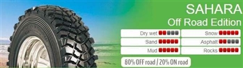 LRC5005S - Insa Turbo Re-Mould Tyre - 235 x 70 R 16 - Sahara MT - 106Q - Mud Terrain