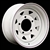 LRC5007 - Steel Eight Spoke Wheel in White - 15" x 8" - Will Fit For Defender, Discovery 1 and Range Rover Classic
