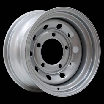 LRC5009.G - Steel Modular Wheel in Silver - 15" X 8" - Will Fits Defender, Discovery 1 and Range Rover Classic