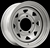 LRC5013 - Steel Eight Spoke Wheel in Silver - 16" x 7" - Will Fit For Defender, Discovery 1 and Range Rover Classic