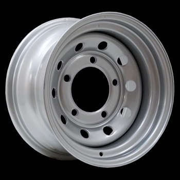 LRC5017 - Steel Modular Wheel in Silver - 16" x 7" - Will Fit For Defender, Discovery 1 and Range Rover Classic