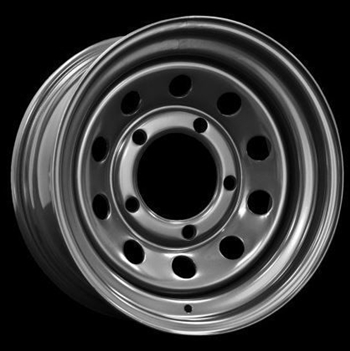 LRC5019KIT - Steel Modular Wheel in Slate Grey - 16" X 7" - Will Fits Defender, Discovery 1 and Range Rover Classic