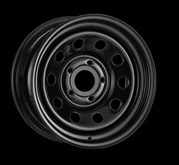 LRC5038 - Black Modular Steel Wheel - 16 x 8 (Off Set + 25) For Discovery 2 (1998-2004) and Range Rover P38 ET25