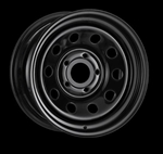 LRC5039 - Black Modular Steel Wheel - 16 x 8 (Off Set - 35) For Discovery 2 (1998-2004) and Range Rover P38