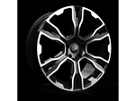 LRC5051 - Hawke Spirit Alloy Wheel in Gloss Black with Polished Face - 22" - Fits For Range Rover (2002 Onwards), Range Rover Sport and Discovery 3, 4 & 5