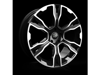 LRC5051 - Hawke Spirit Alloy Wheel in Gloss Black with Polished Face - 22" - Fits For Range Rover (2002 Onwards), Range Rover Sport and Discovery 3, 4 & 5