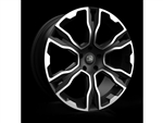 LRC5053 - Hawke Spirit Alloy Wheel in Matt Black with Polished Face - 22" - Fits For Range Rover (2002 Onwards), Range Rover Sport and Discovery 3, 4 & 5