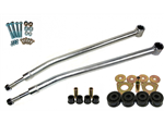 LRC5093 - Defender Heavy Duty Cranked Rear Radius Arms By Terrafirma with Black Polybushes Bushes and Fitting Kit - Fits Defender, Discovery 1 and Range Rover Classic