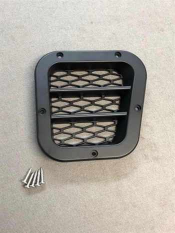 LRC6027RH - Fits Defender XS Right Hand Side Vent in Satin Black - Fits All Defenders From 1994 Onwards