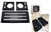 LRC6034 - Fits Defender XS Front Grille, Headlamp Surrounds, Wing Top and Side Vents in Black Gloss Standard Grille - Fits All Defenders From 1994