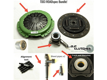 LRC6074 - LOF Clutch Kit for TDCi Fits Defender - ROAD Spec Bundle Kit - Everything Included