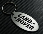 LRC8016 - Key Ring - For Land Rover Series Side View Keyring in 2mm Brushed Stainless Steel