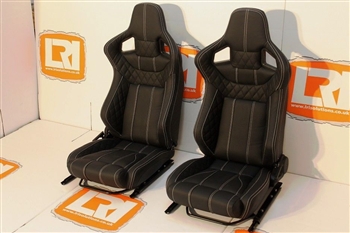 LRI1001 - LRI OEM Leather Heated Front Corbeau Low Base Seats for Land Rover Defender