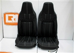 LRI1114 - LRI Quilted Leather Heated Sport Front Seats including Subframes for Land Rover Defenders