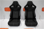 LRI1166 - Pair of RXI Low Base White Stitch Front Seats for Land Rover Defender 90/110