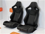 LRI1168 - Pair of RXI High Base White Stitch Front Seats for Land Rover Defender 90/110