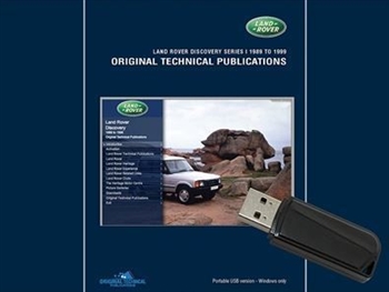 LTP3004USB - ORIGINAL TECHNICAL PUBLICATIONS ON USB STICK - FOR DISCOVERY 1989-1998, LAND ROVER DISCOVERY 1 - LAND ROVER