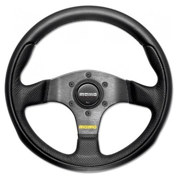 M11102632812 - Fits Defender Momo Team 280mm Steering Wheel in Black Leather