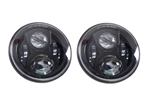 MD-J608- - Def Black Crystal LED Headlights Pair LHD (S)