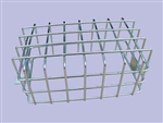 MRC316.L - Rear Galvanised Lamp Guard - Mesh Style - Sold as Single - For Defender and Series
