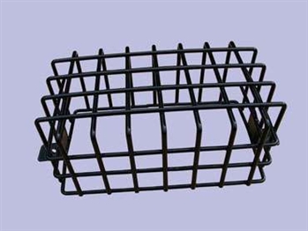 MRC316P - Rear Black Plastic Coated Lamp Guard - Mesh Style - Sold as Single - For Defender and Series