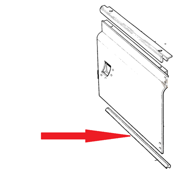 MRC5740 - Right Hand Door Seal for Lower of Series Door Bottom