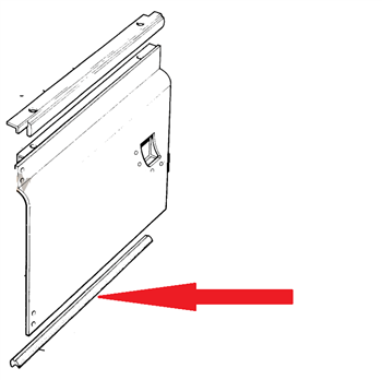 MRC5741 - Left Hand Door Seal for Lower of Series Door Bottom