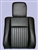 MRC6982H - Deluxe Outer Seat Back for Series Land Rover in Black Vinyl with Headrest