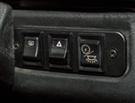 MTC2640A - Fits Defender Aluminium Trim - Defender Switch Panel Surround in Black Anodised - Doesn't Include Switches