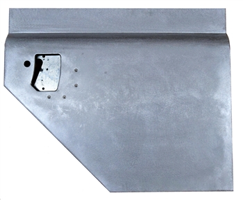 MTC3230ANTI - Galvanised Right Hand Early 110 Second Row Split Door Bottom for Land Rover Series Anti Burst with Lock Hole (S)