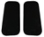 MTC3476TINT - BlakGlassÂ® Pair Tinted Deluxe Glass Rear Quarter Window  85% Tint (S)