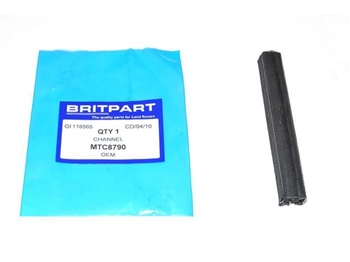 MTC8790 - Window Channel for Land Rover Defender 5mm - Fits up to 1987 - Rear Side Door (Top of Quarter Glass in Door That Doesn't Move)