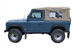 MUC4122ABE - Full Hood in Sand with Side Windows for Defender 90